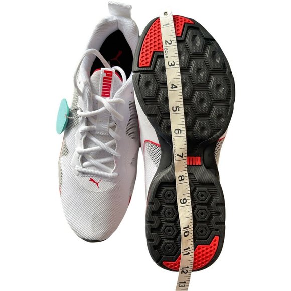 Men’s Sneakers Size 10.5 PUMA CELL VALIANT White/Red/Grey SoftFoam 19405501 main image 10